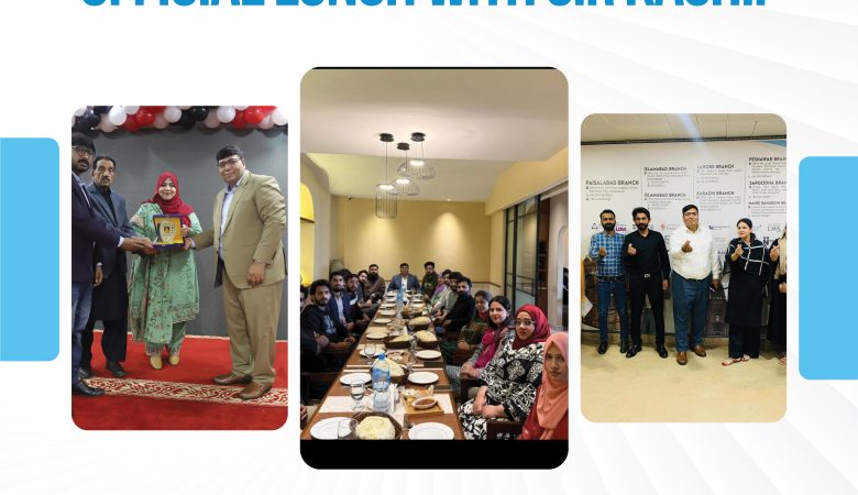 Lunch with Dr Kashif Shahzad